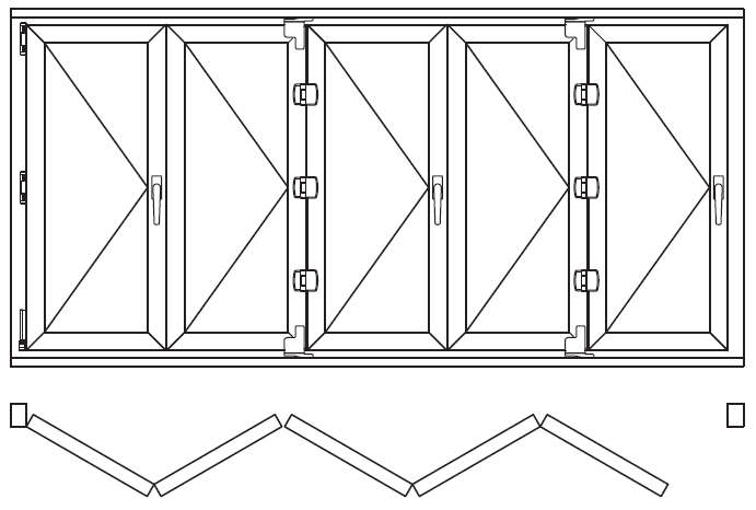 uPVC slide and fold doors